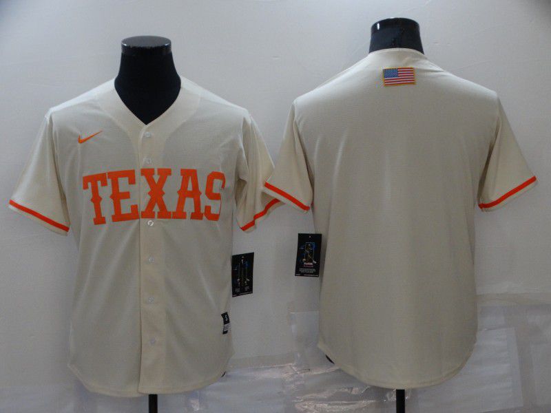 Men Texas Rangers Blank Cream Game Nike 2022 MLB Jersey->los angeles rams->NFL Jersey